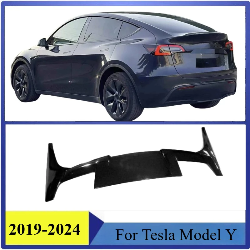 Rear Roof Trunk Lip Spoiler Wing Modification For Tesla Model Y 2019-2024 Deflector Refit Tuning Car Auto Parts