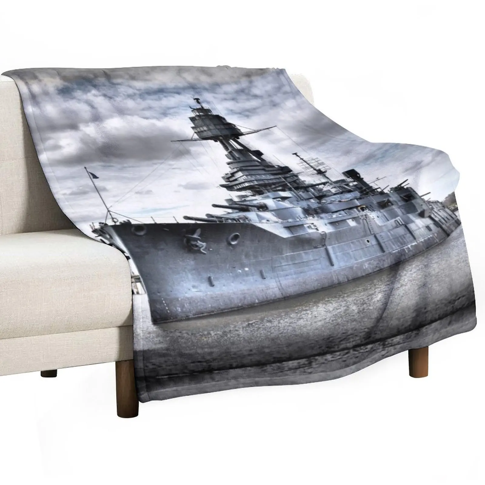 Battleship Texas Throw Blanket Picnic Baby Fashion Sofas Blankets