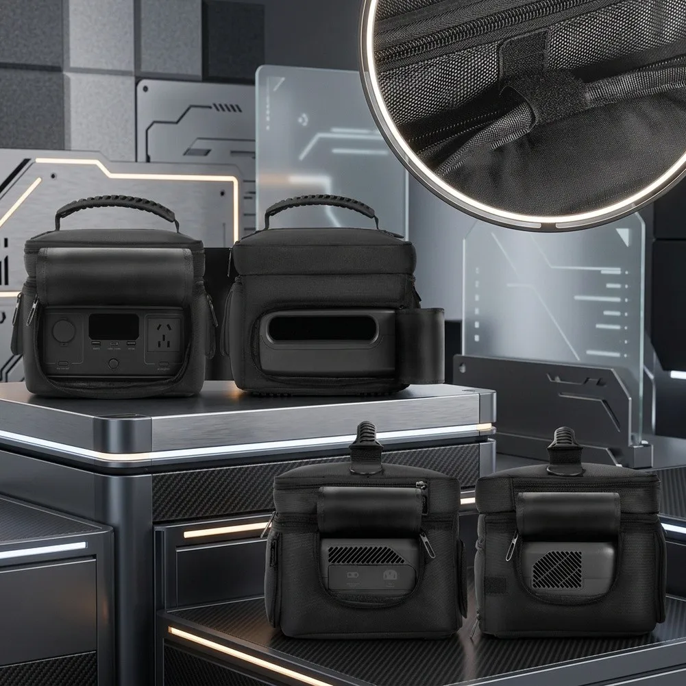 For ECOFLOW RIVER 3 Carrying Case With Multi-Pockets & Strap Padded Waterproof Hard Shell Protective Storage Bag For Travel