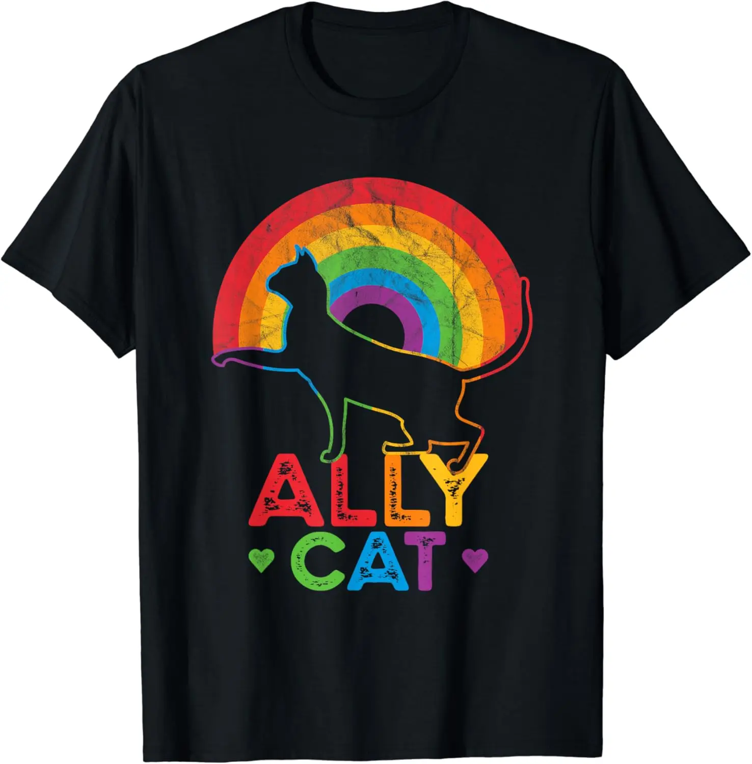 

Футболка Ally Cat ЛГБТ гордость Ally Cat с радугой
