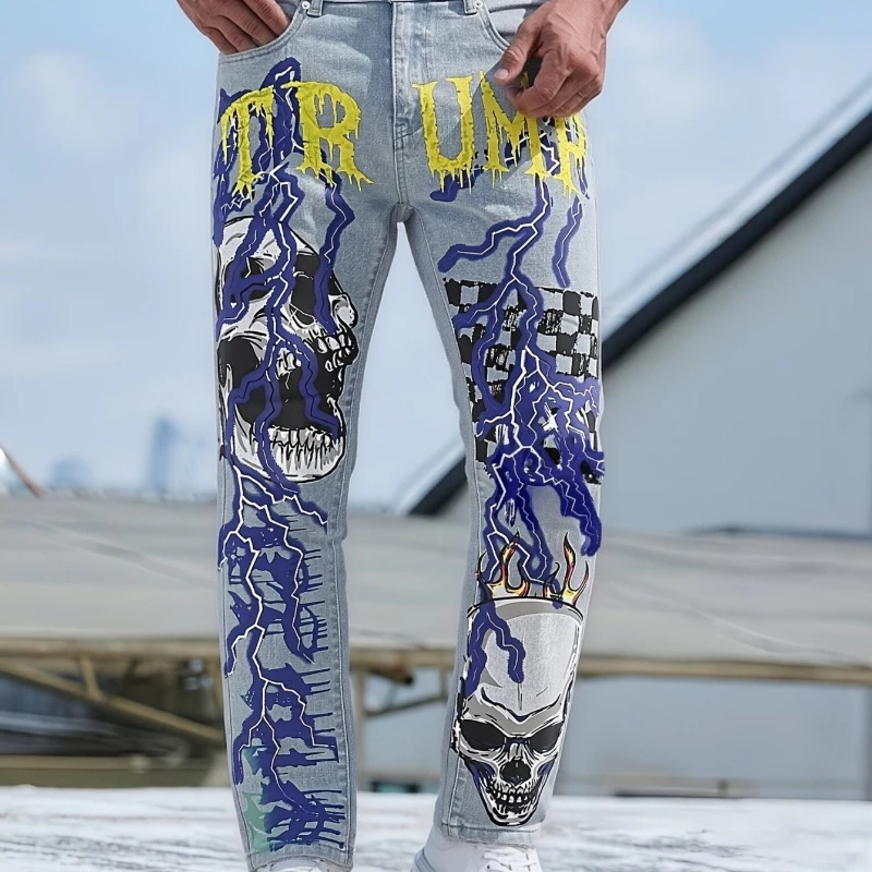 Trendy Denim Trousers for All, Trendy Street Style, Halloween Limited Edition, Black Friday Limited Edition