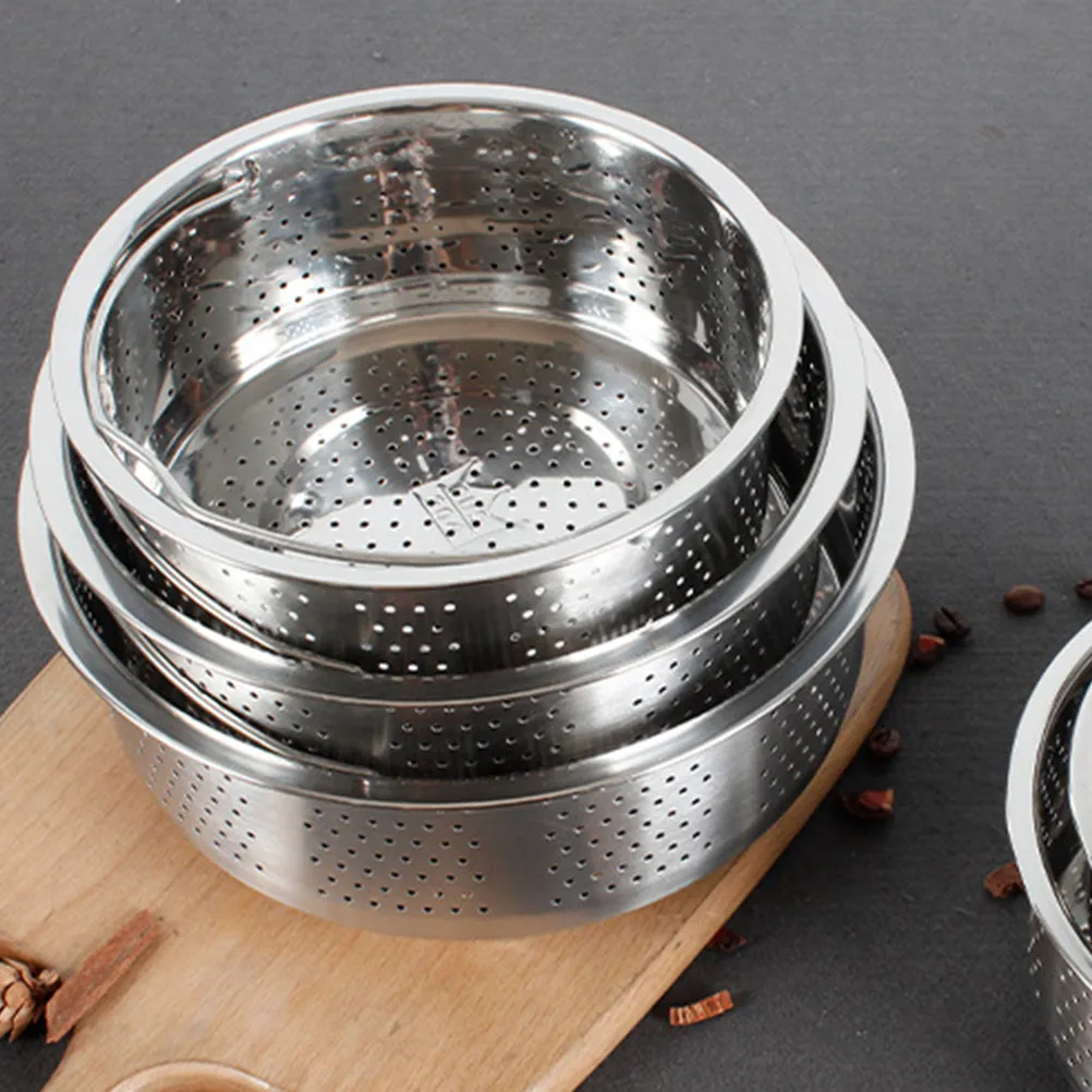 Steaming Basket for Rice Cooker Stainless Steel Steamer Rack for Pot Fast Steaming Dense Ventilation Design Ramen Pasta Cereal