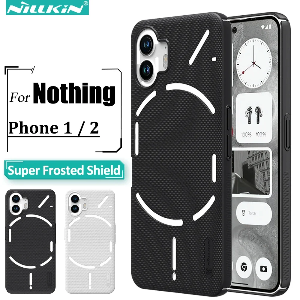 Nillkin Salient Point Phone Case for Nothing Phone 2 / Nothing Phone 1, with Frosted PC Back Slim Shockproof Protective Cover