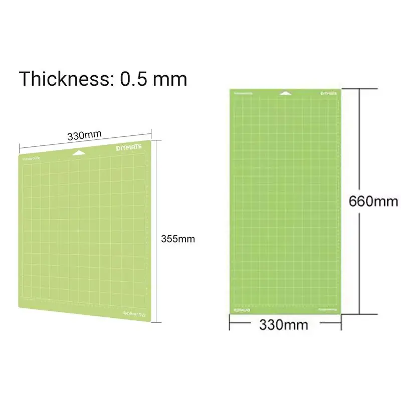 6 шт./лот, разноцветные коврики для гравировального станка, базовая пластина, режущие коврики для Cricut/Cameo 4 с клейкими ковриками для резки ПВХ
