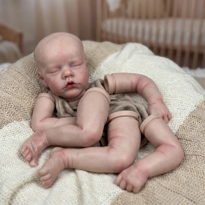

16 Inch Twins Lifelike Newborn Baby Kits Soft Touch Bebe Painted Reborn Baby Doll