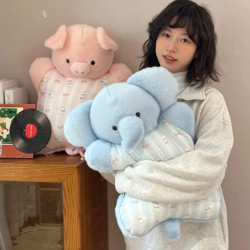 Kleine schapen zitzak pop kussen, zegel olifant knuffel pop, meisje slaapkussen, stress verlichten, rustgevende pop