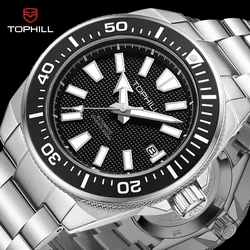 TOPHILL Diving Sports Watch Sapphire Mirror Calendar 300mm Waterproof Luminous 43.5mm Dial Automatic Mechanical Men's Watches