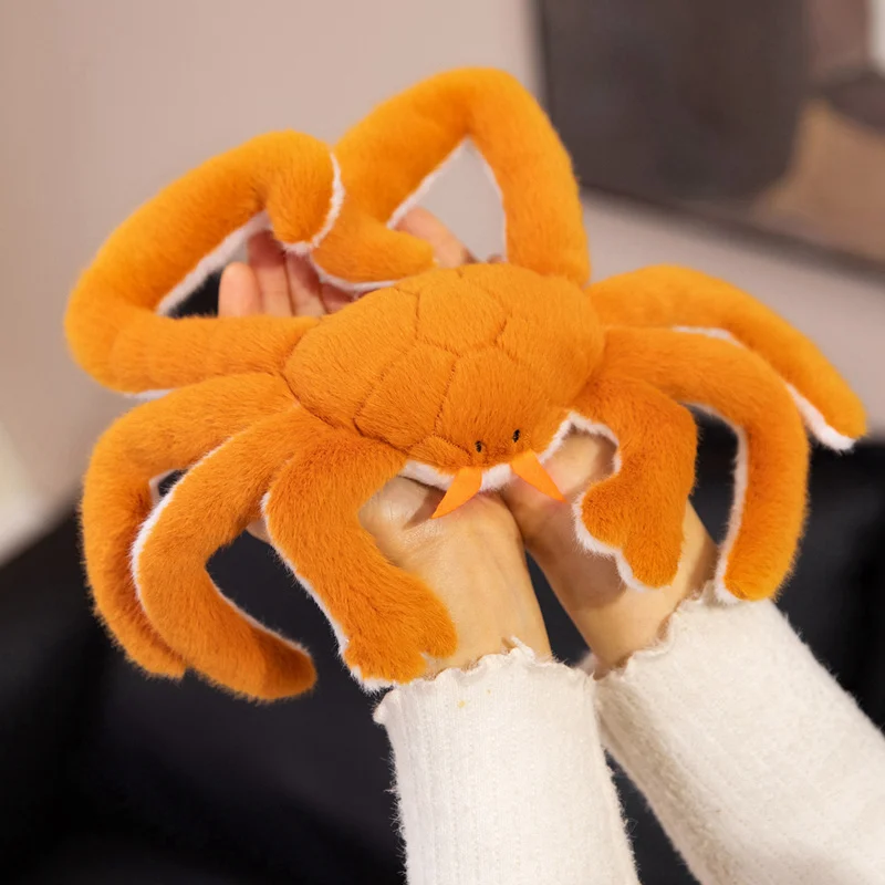 Simulatie 23-45 Cm Krab Knuffel Hoge Kwaliteit Knuffeldier Keizer Krab Knuffels Pop Zachte Kinderen Speelgoed voor Kinderen Geschenken Decor