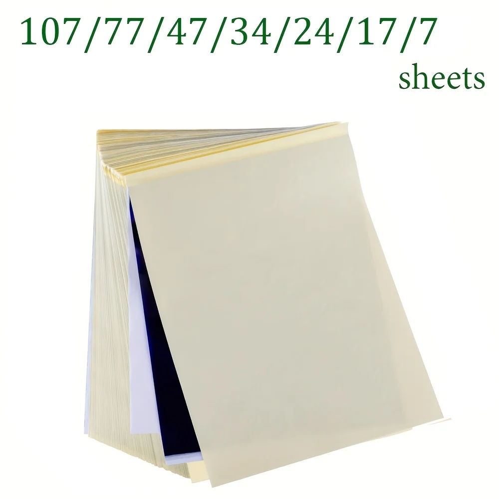 

7/17/24/34/47/77/107 tattoo transfer paper - professional tattoo thermal transfer template paper - great value set tattoo supply