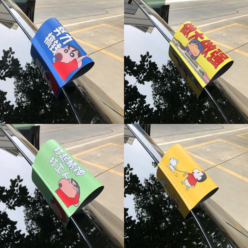 

Cute Crayon Shinchans Car Stickers Anime Peripheral Waterproof Wash Label Sticker Interior Accessories Car Outside Decoration