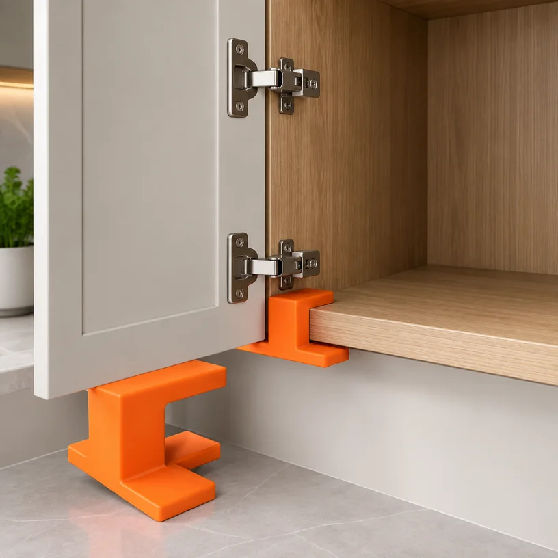 Adjustable Cabinet Door Installation Jig T-Type Corner Bracket Woodworking Locator Clamp Tool for Floor Ceiling Furniture Hardwa