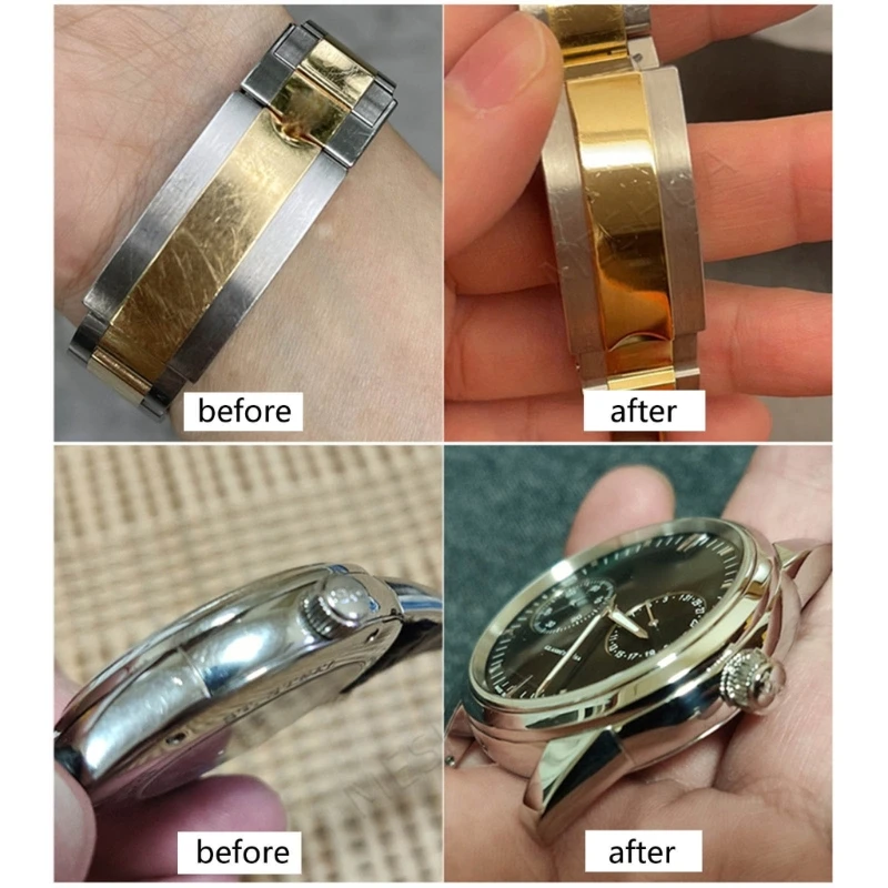 4 Stks/zak Efficiënte Reiniging Polijstdoek Veeg Zachte Schone Doekjes Horloge Reparatie Tool Voor Horlogemakers Zilver Goud Sieraden Telefoon