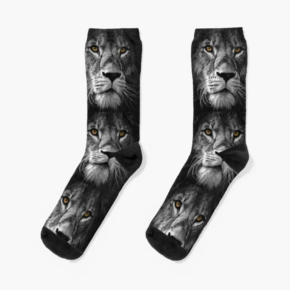 

Lion Face Maks Socks christmass gift ankle retro Mens Socks Women's