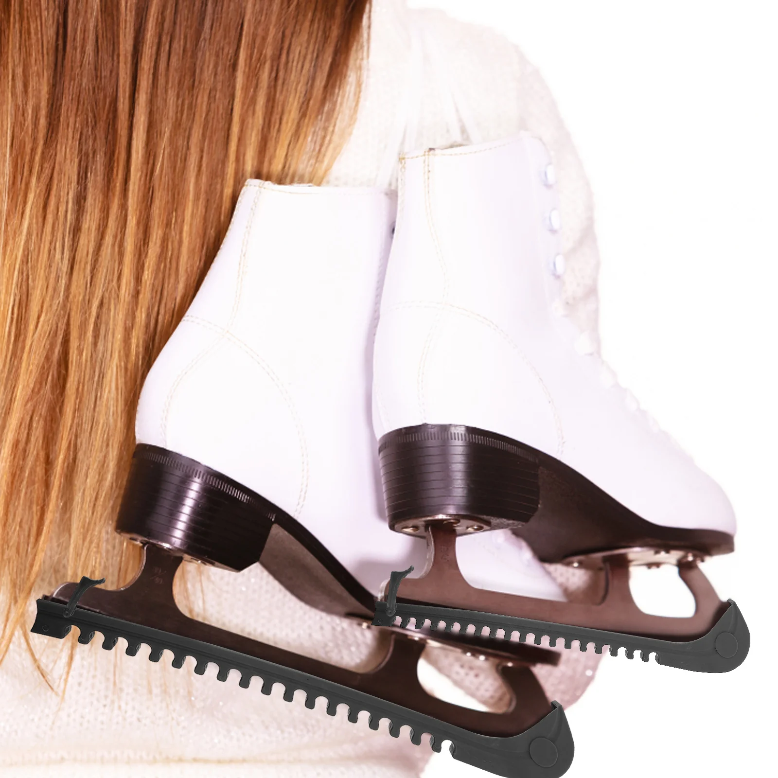 Protectores de patinaje sobre hielo duraderos, protectores de cuchillas para patines artísticos de Hockey, funda protectora para deportes de equipo, 1 par