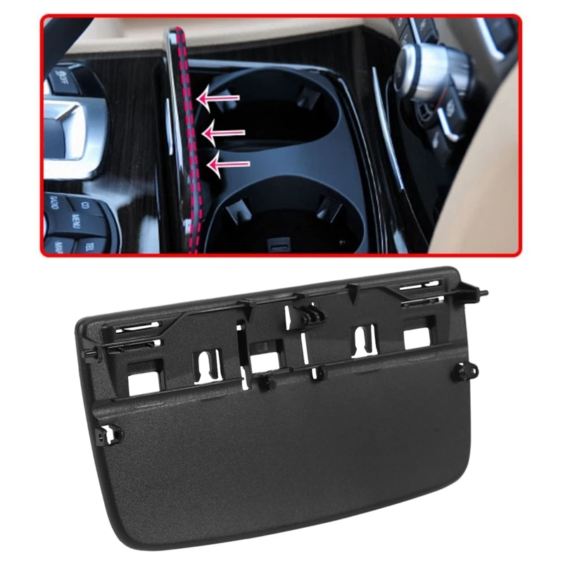 AU04 -Car Center Console Cup Drink Holder Cover For-BMW 7 Series F01 F02 F04 2008-2015