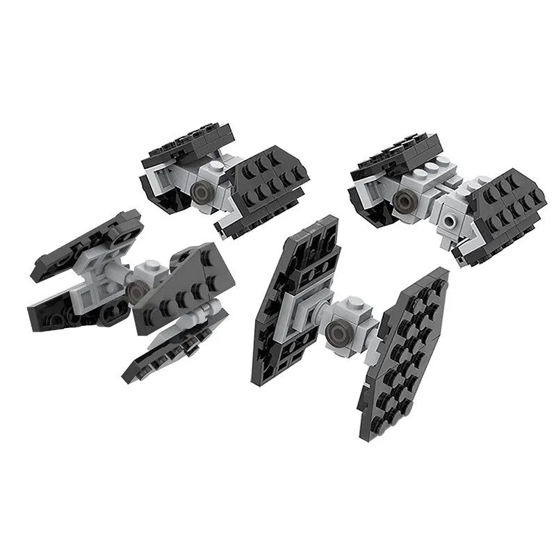 136 PCS-Classic Space Movie Series-Creative Mini Tie fighter combo Building Blocks Model For Children Boys Girls, Christmas Gift view 5