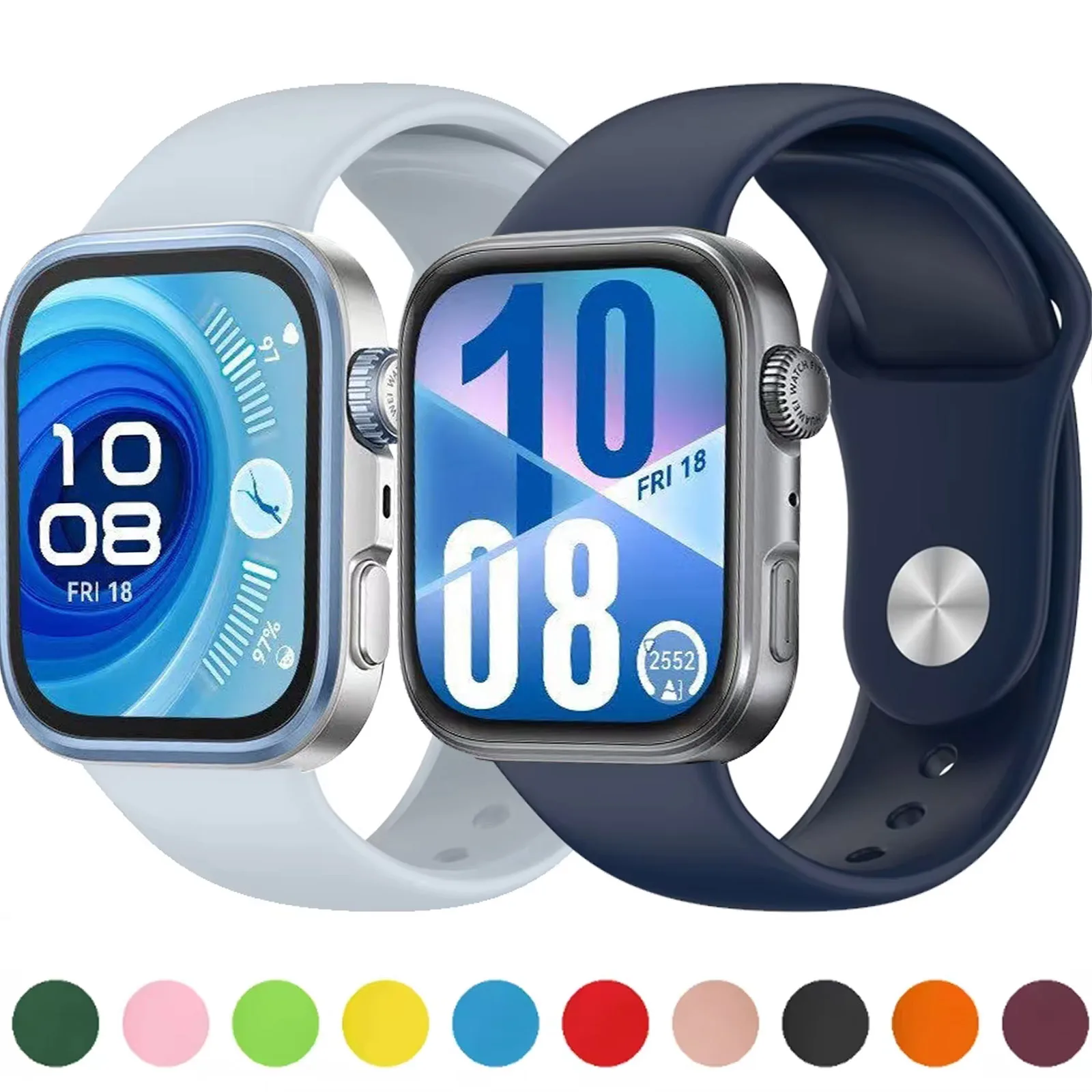 

Silicone Strap for Huawei Watch Fit 3/4/4 Pro Band Smartwatch Replacement Accessories for Huawei Watch Fit 4 Pro/Fit 4 band Belt