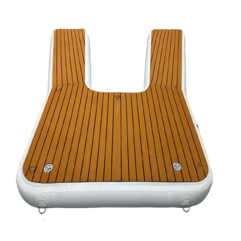 Commercial Inflatable U Floating Dock DWF Inflatable Pontoon Boat Dock Water Jet Ski Dock