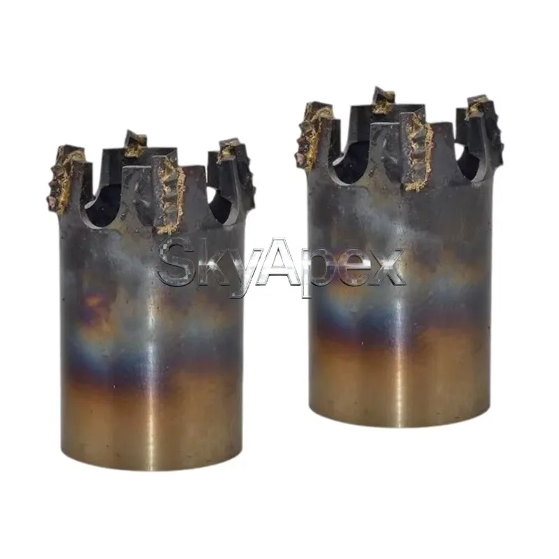 1PC Industrial  Saw Cutting Tools 94 Double-tube Alloy Half-tube Core Scissor Tooth Pineapple Alloy Mudstone Quick Drill Bit
