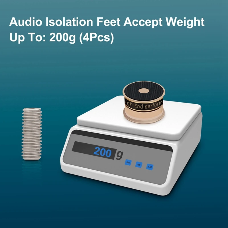 Hifi Audio Speaker Stand Foot Pad Anti-Shock Absorber Spike Isolation Feet For Preamp Speaker Vinyl Record Player