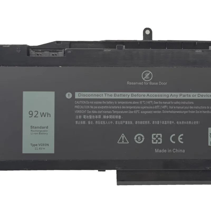 VG93N بطارية الكمبيوتر المحمول 11.4 فولت 8070 مللي أمبير لأجهزة Dell Latitude 5591 5580 5590 WFWKK 0WFWKK NY5PG الدقة 15 M3520 M3530 3520 3530