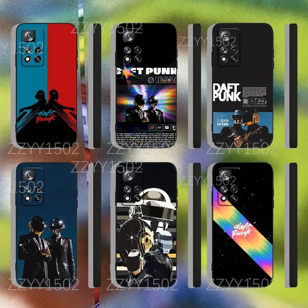 

Rock Band D-Daft P-Punk Phone Case For Samsung S25,S24,Ultra,S20,S30,Plus,S22,S23,Ultra,Plus,5G Black Silicone Soft