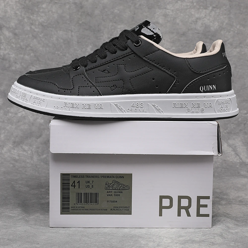 PREMIATA-Sapatos retrô de skate clássico baixo para homens, sapatos casuais baixo, sapatos esportivos clássicos, simples e leves, camurça luxuosa, tendência de rua