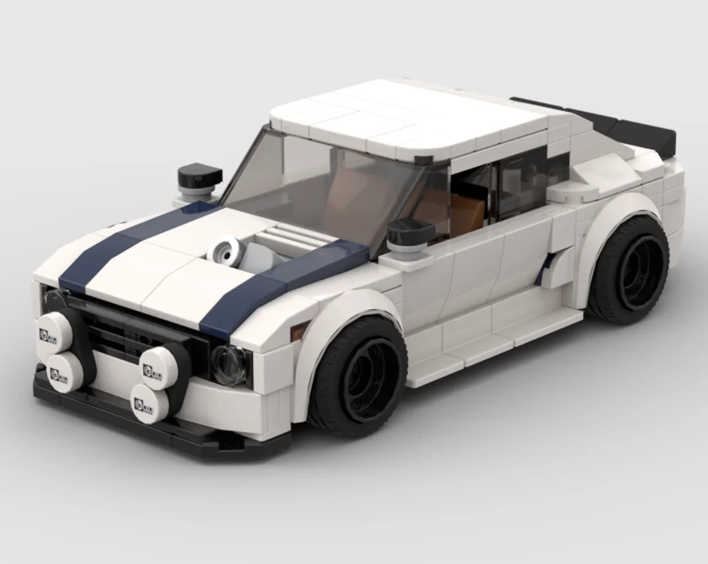 Escort Mk2 Ford City Speed Champions Racer Cars vehículo deportivo construcción Moc bloques creativos juguetes de garaje regalo de Navidad para niños