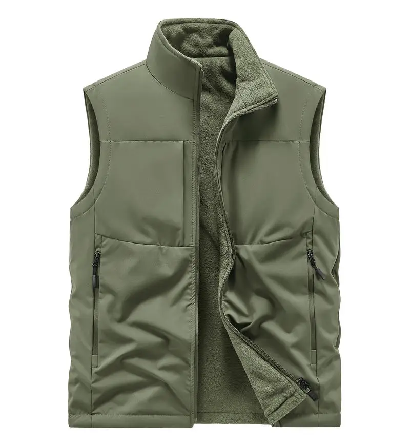 Outdoor Cycling Custom Vest Sports Style Men's Fleece Jacket