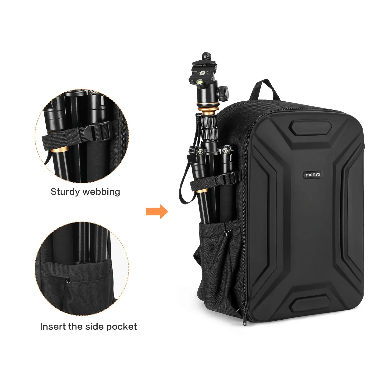 Professional Outdoor Photography Shoulders Camera Storage Bag Large Capacity SLR Digital Camera Bag Drone 15.6''Laptop Backpack