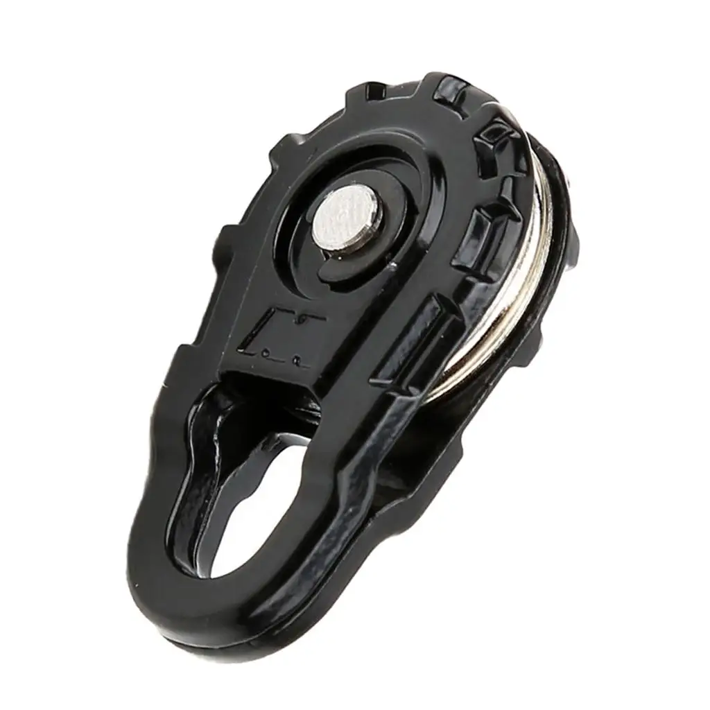 RC Car Crawler Alloy Winch Snatch Block Black Metal Pulley Set for 1 10 Scale for Axial SCX10 90046 TRX4 D90 MST