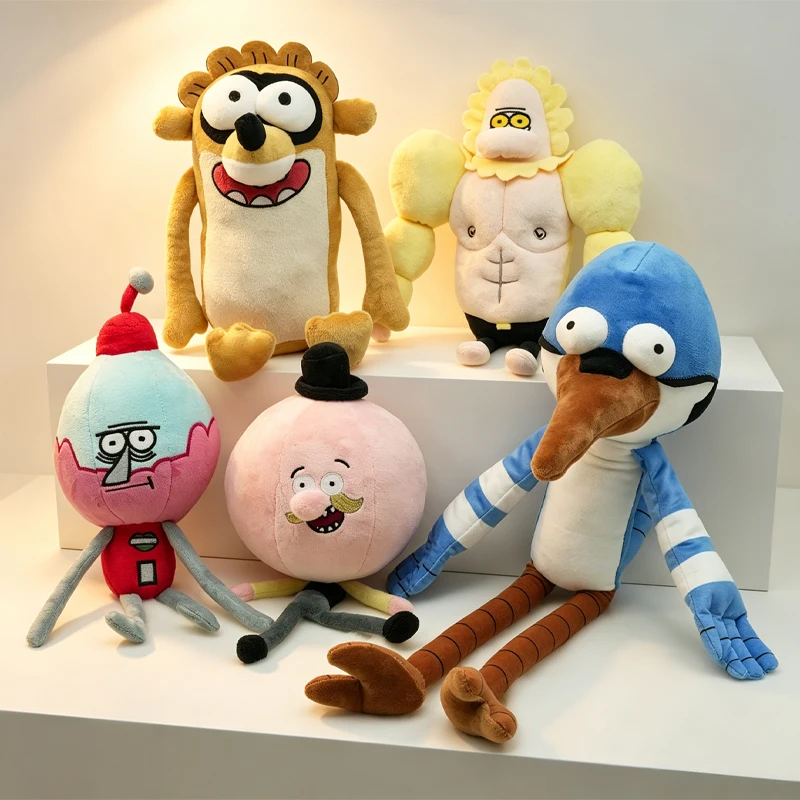 Nuevo Peluche de Rigby, Mercancía del Anime Regular Show, Personajes de la Película, Colección para Fans, Decoración Exquisita, Regalo para Amigos