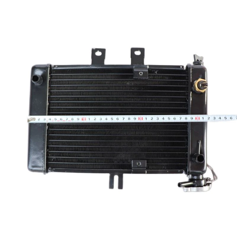 Universal Aluminum Motorcycle Radiator Cooling Water Tank Motorcycle Accessories For Moto ATV UTV Dirt Bike 150-250cc view 2