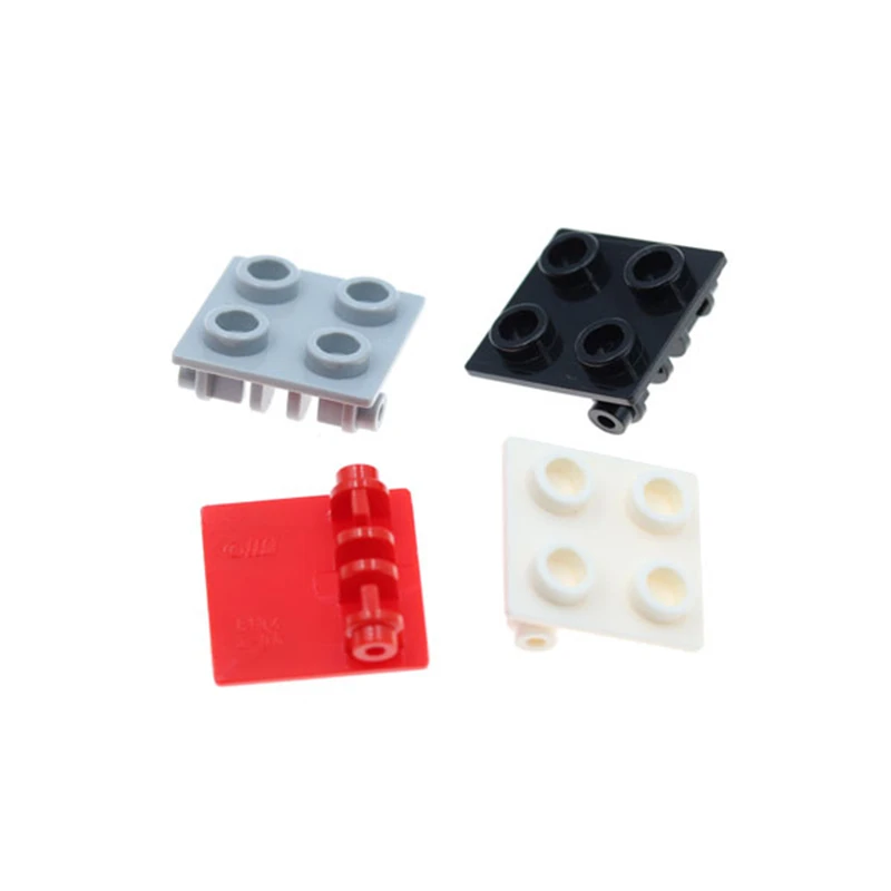 Rainbow Pig MOC Particles 6134 3937 Hinge Brick 2 x 2 Top Plate Building Blocks Parts DIY Compatible Assembles Tech Toys