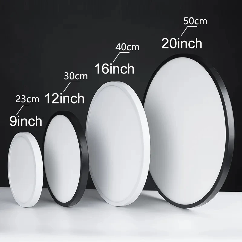 Imagem -05 - Lâmpadas de Teto Reguláveis Inteligentes para Sala de Estar Quarto Painel Ultrafino de 09 Polegadas Luz de Teto Led Iluminação Interna Ac85265v