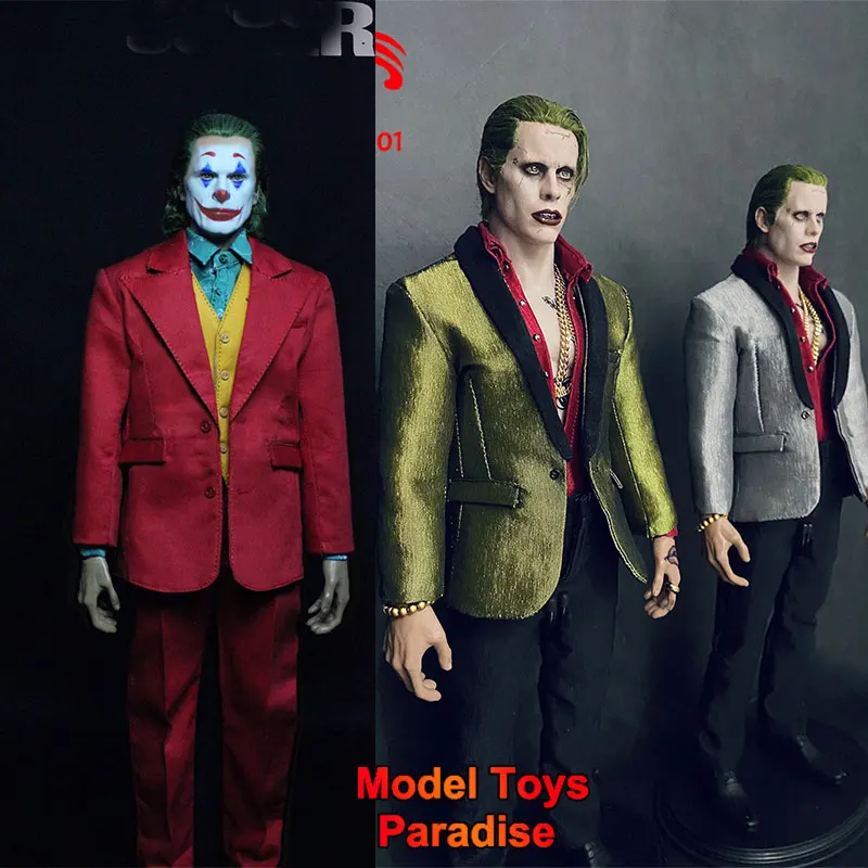 Original 1/6 Men Soldier Jared Leto Joaquin Phoenix Hair Transplant Clown Full Set 12inch Action Figure Collectible Toys Gifts