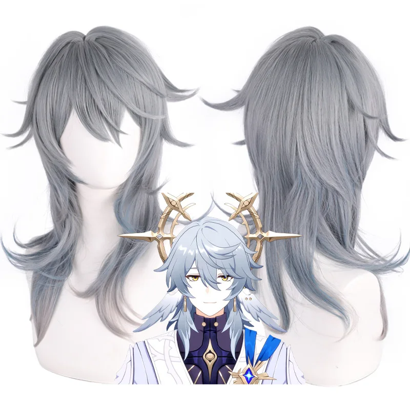 

Synthetic Cosplay Wig Anime Costume Party Heat Resistant Natural Scalp Top Soft Fiber Daily Use Adjustable