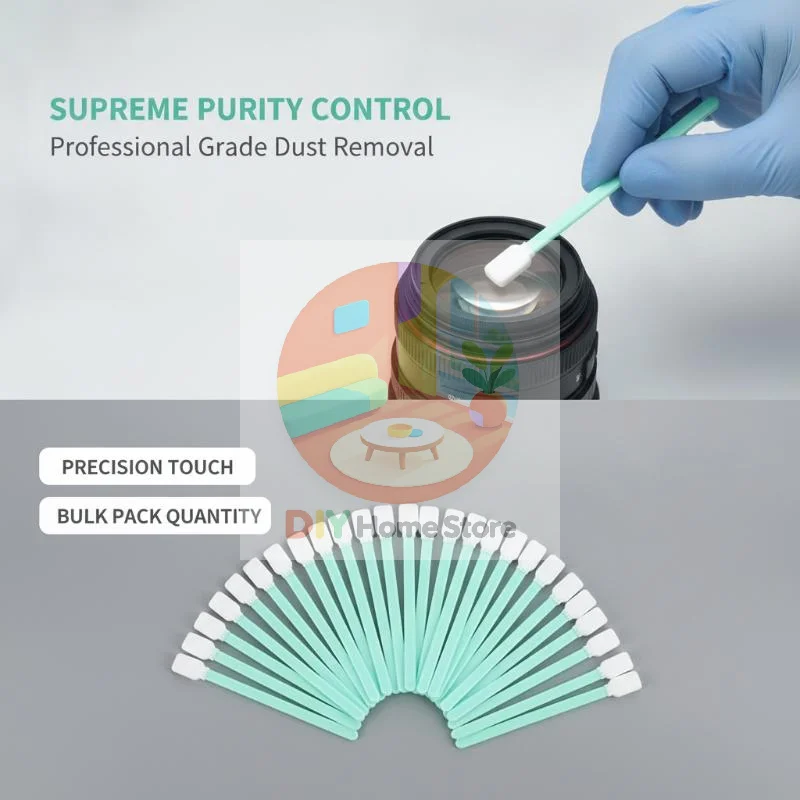 100Pcs Lint Free Laser Lens Cleaning Tools Anti Static Nonwoven Fiber for Precision Optical Glass Instrument Maintenance