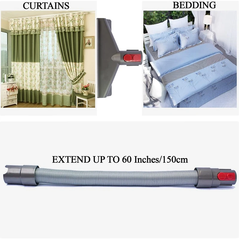 For Dyson V7 V8 V10 V11 V15 Absolute Detect Animal Vacuum Attachments Crevice Cleaning Tool For Home Car Cleaning Easy Install