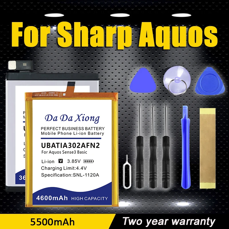 

UBATIA302AFN2 UBATIA286AFN2 UBATIA299AFN1 Battery For Sharp Aquos Zero S2 1 R2 R3 Sense3 Basic SH-03K 606SH SHV35 SHV44 + Tool