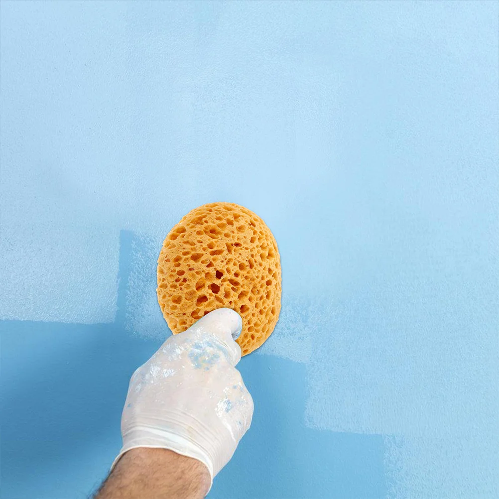 Textured Sponge Cleaning Sponges Wall for Painting Bath Ball/Bath Wipe/Bath Flower Khaki