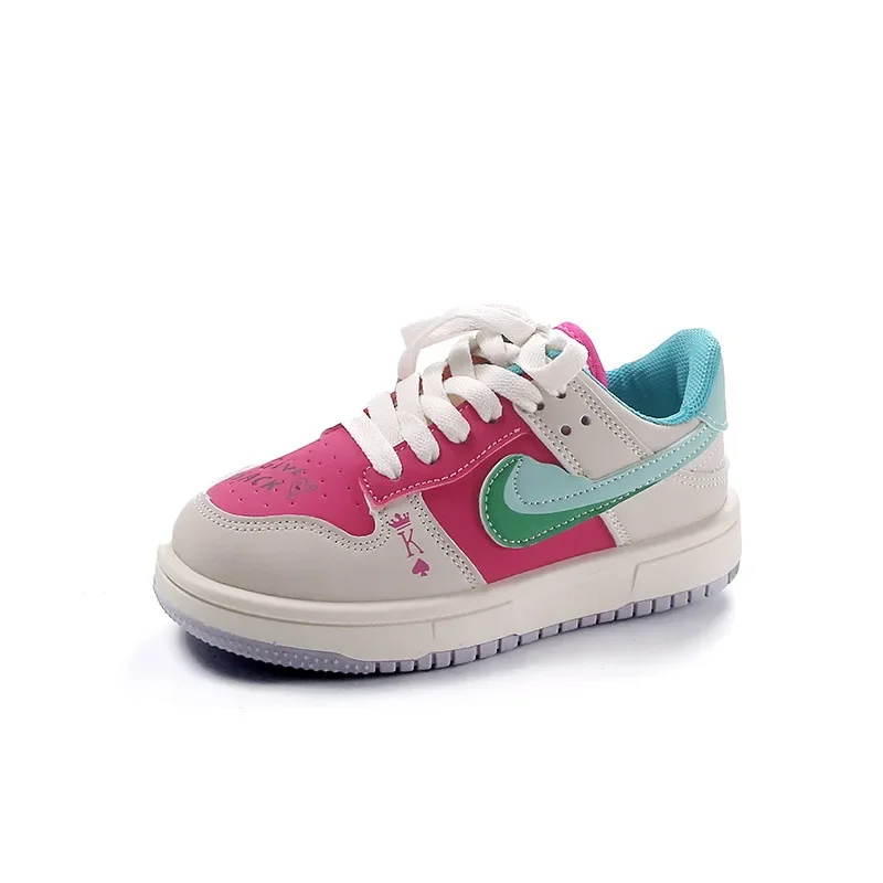 

Детские весенне-осенние новые туфли для доски, удобные дышащие кроссовки для мальчиков, повседневные детские кроссовки на мягкой подошве с цветными блоками