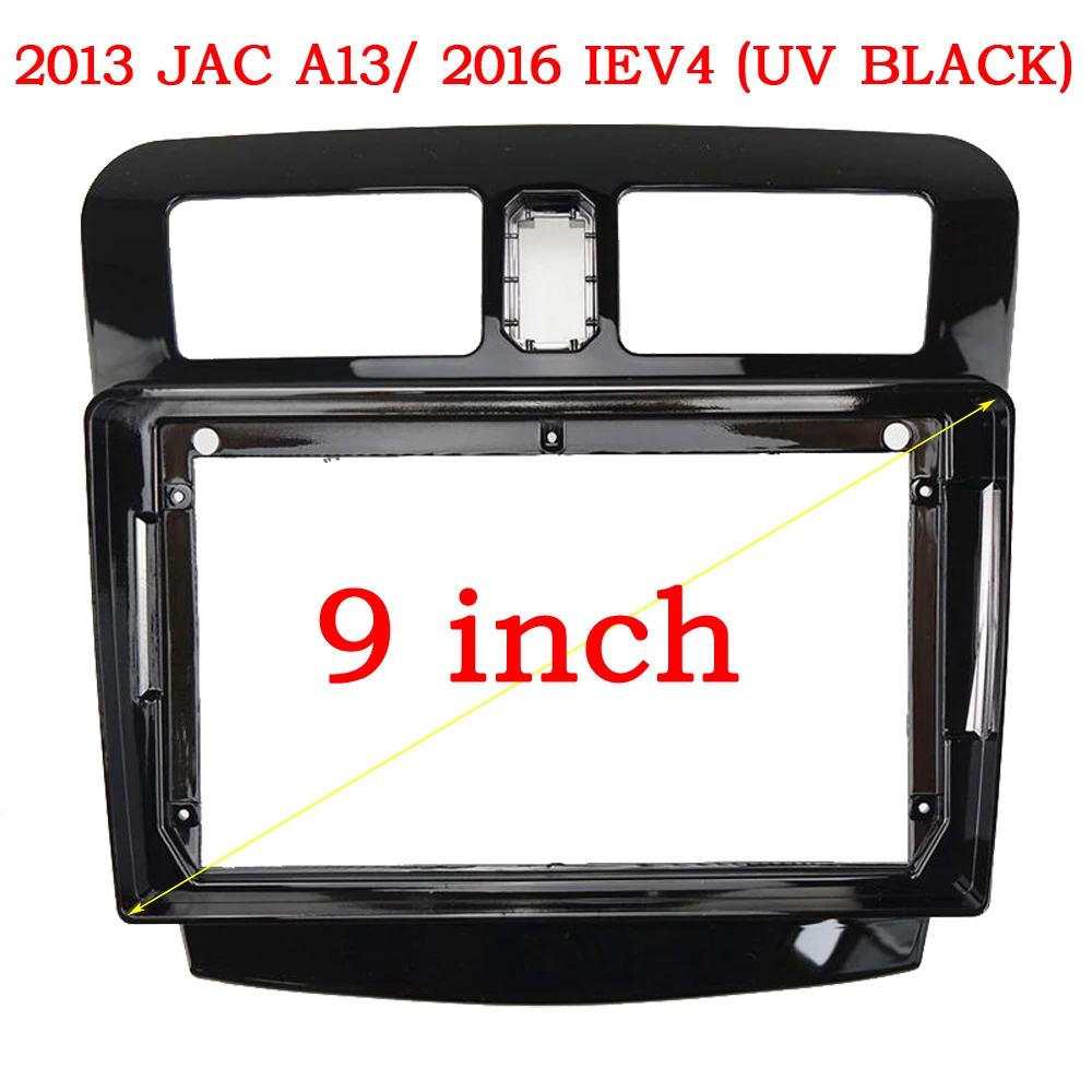 For JAC J3 A13 2013 - 2017 IEV4 9Inch Car Radio Fascias Android GPS MP5 Stereo Player 2 Din Head Unit Panel Dash Frame Installat