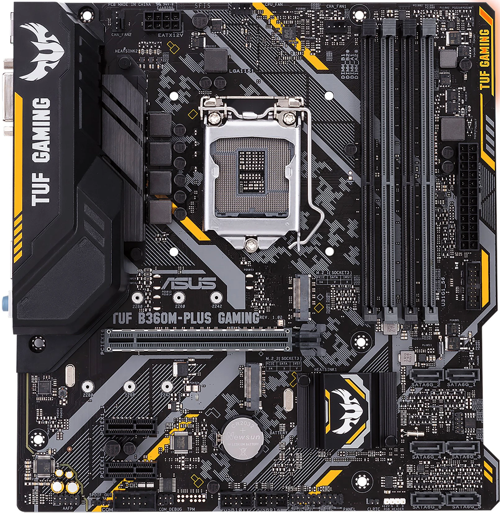 

ASUS TUF B360M-PLUS GAMING Motherboard Intel B360 LGA 1151 DDR4 64G MTX support Core i3-8300 i3-9300 i5-9400 i5-9600K USED