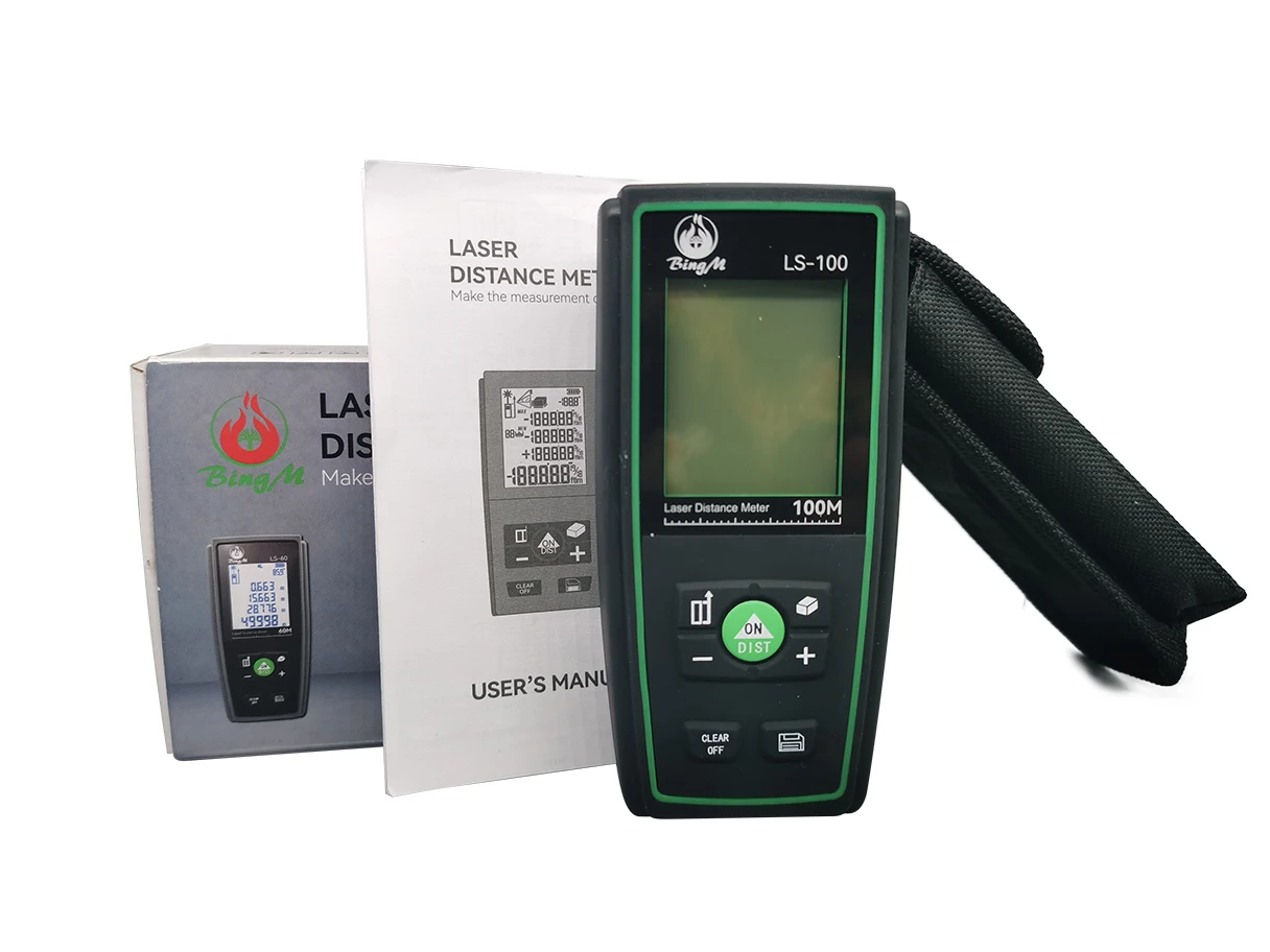 High Precision 60m Electronic Ruler Professional Laser Distance Meter & Rangefinder with LCD Display Measuring Instrument