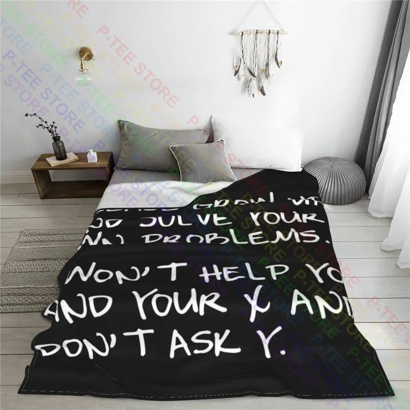 Dear Math Solve Your Own Problems Math Comic Joke College Blanket Textile Super Warm Decorative Sofa