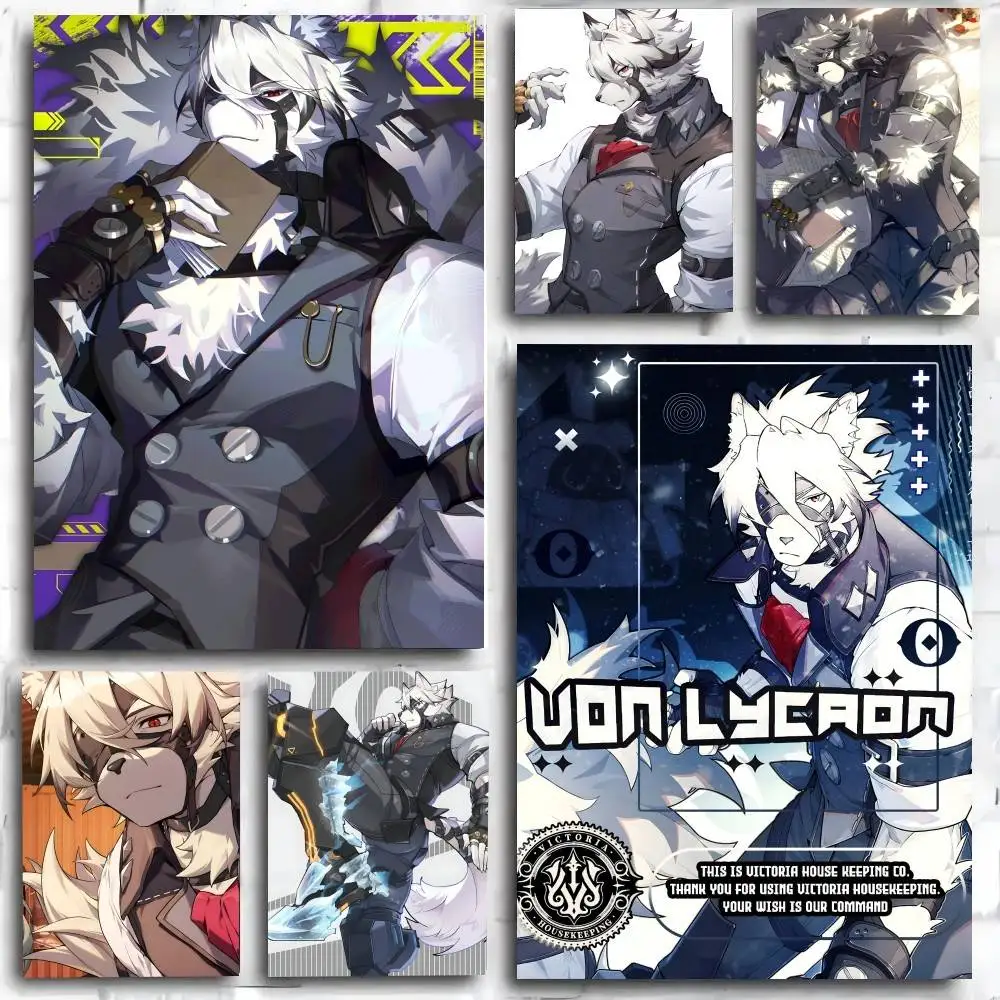 Game Zenless Zone Zero Von Lycaon Poster Art Print Anime Style Home Decor Ideal Gift Perfect Room Decor