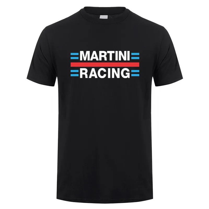 Martini Racing T Shirt Men Cotton Summer Short Sleeve Tshirt Man Tops Tee XS-5XL