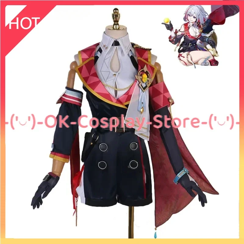 [Custom Made] Game Honkai: Star Rail Topaz Cosplay Costume Women Cute Party Dress Halloween Carnival Uniforms Anime Clothing