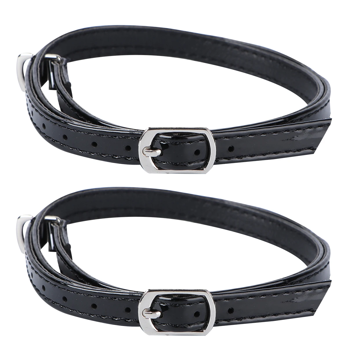 

High Heel Shoelace Anti-drop Straps Lightweight Detachable Elastic Replacement PU Material Various Colors Shoe Accessories